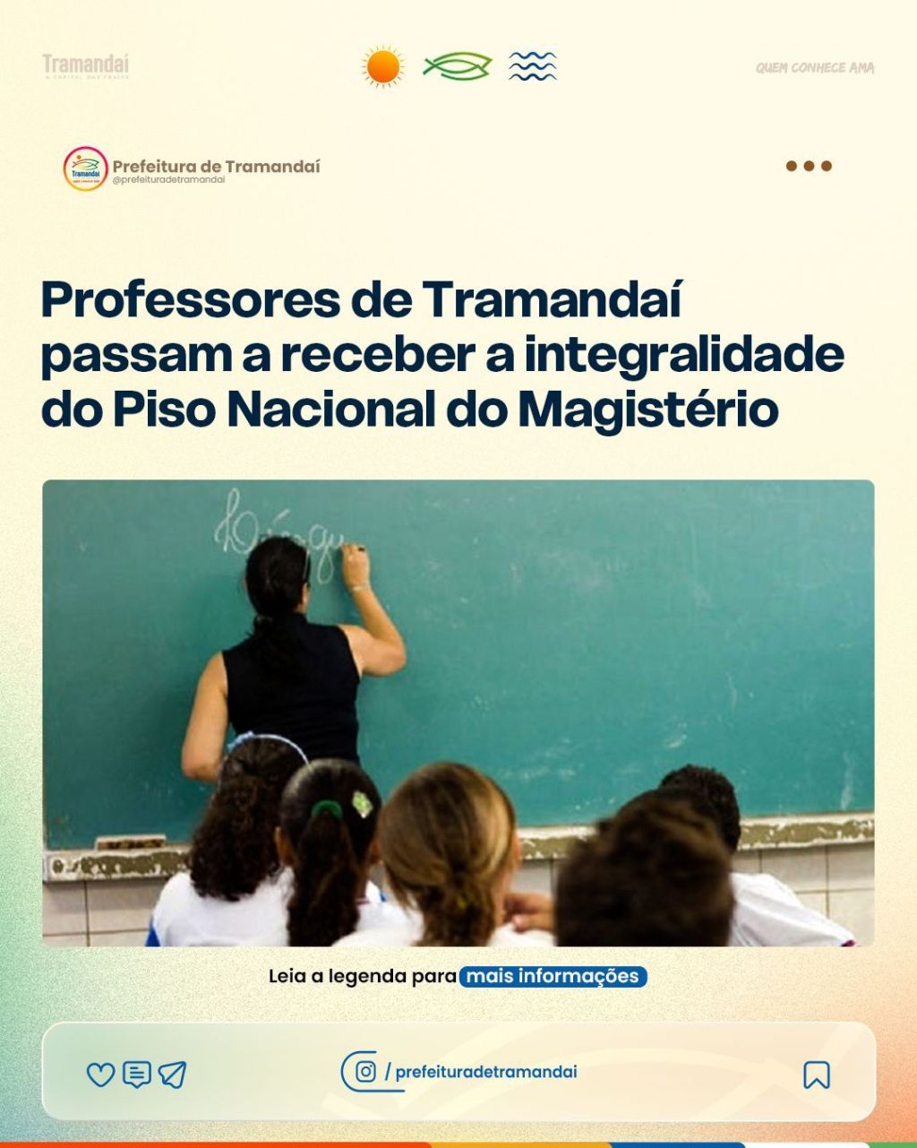 Professores de Tramandaí passam a receber a integralidade do Piso Nacional do Magistério a partir de&nbsp;maio