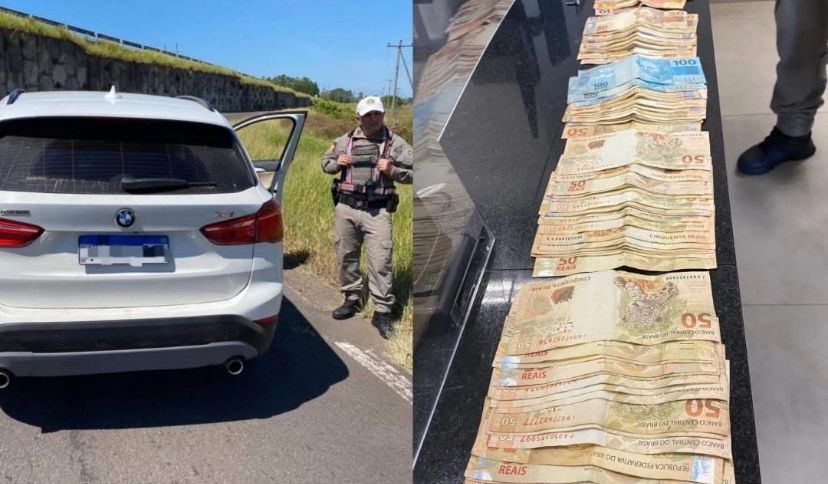 Comando Rodoviário aborda veículo com R$ 5 mil sem comprovação na&nbsp;ERS-486